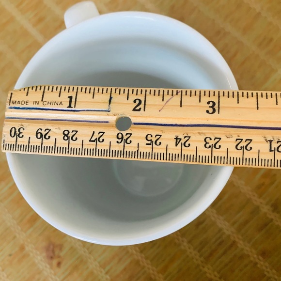 2 Crate Barrel Green Whte Coffee Tea Late Mug Cups - Picture 7 of 7